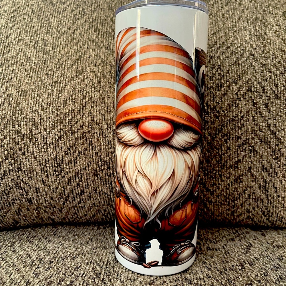 Striped Gnome Tumbler